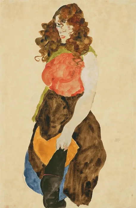 Framed Print : Prostitute (Dirne), 1912. Creator: Schiele, Egon (1890-1918) Framed Print : Prostitute (Dirne), 1912. Creator: Schiele, Egon (1890-1918)