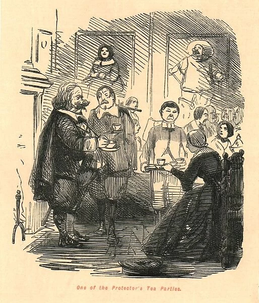 One of the Protectors Tea Parties, 1897. Creator: John Leech