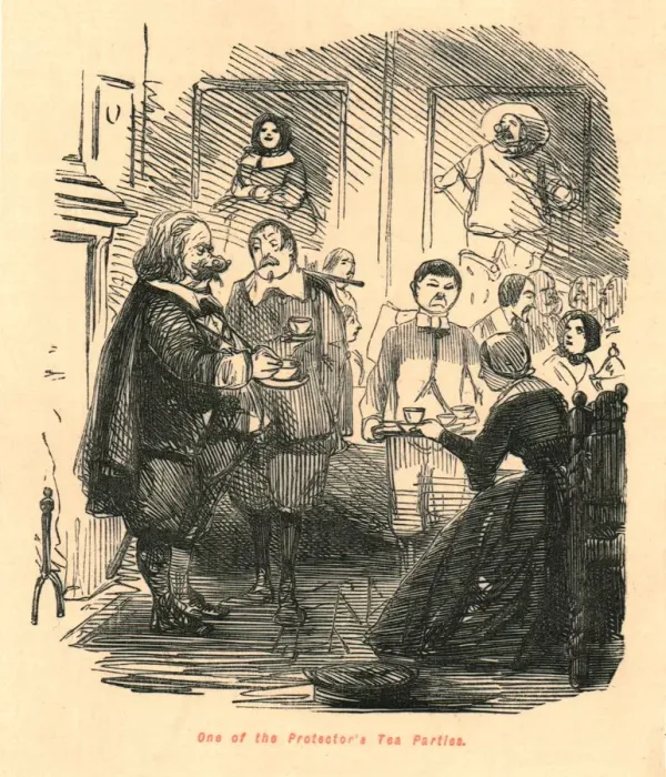 Framed Print : One of the Protectors Tea Parties, 1897. Creator: John Leech Framed Print : One of the Protectors Tea Parties, 1897. Creator: John Leech