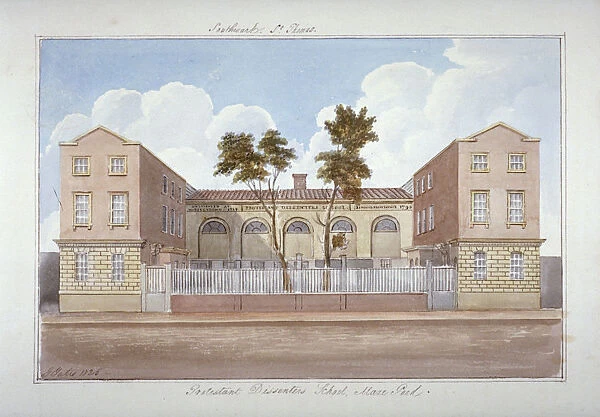 The Protestant Dissenters School, Maze Pond, Bermondsey, London, 1825. Artist: G Yates