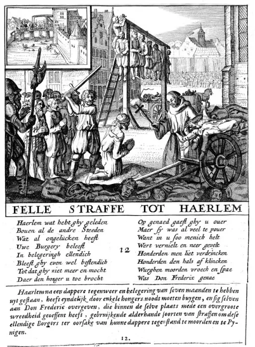 Framed Print : Protestants in the Netherlands executed for heresy during Duke of Alvas repressive rule (1567-73)