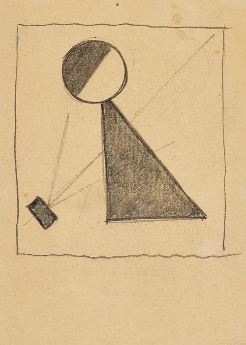 Framed Print : Protomagnetic Construction, c1916. Creator: Malevich, Kasimir Severinovich (1878-1935) Framed Print : Protomagnetic Construction, c1916. Creator: Malevich, Kasimir Severinovich (1878-1935)