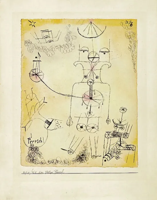 Framed Print : The Proud P'rrrsch, 1920. Creator: Klee, Paul (1879-1940) Framed Print : The Proud P'rrrsch, 1920. Creator: Klee, Paul (1879-1940)