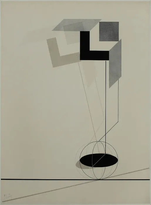 Framed Print : Proun. Kestnermappe, 1923. Creator: Lissitzky, El (1890-1941) Framed Print : Proun. Kestnermappe, 1923. Creator: Lissitzky, El (1890-1941)