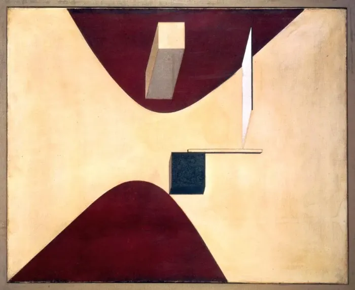 Framed Print : Proun P23, no. 6. Artist: Lissitzky, El (1890-1941)