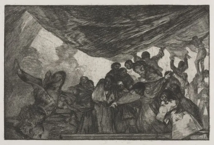 Framed Print : The Proverbs: Clear Folly, 1864. Creator: Francisco de Goya (Spanish, 1746-1828) Framed Print : The Proverbs: Clear Folly, 1864. Creator: Francisco de Goya (Spanish, 1746-1828)