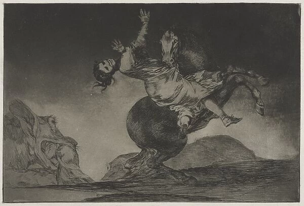 The Proverbs: The Horse-Abductor, 1864. Creator: Francisco de Goya (Spanish, 1746-1828)