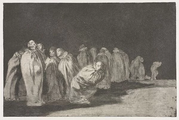 The Proverbs: The Men in Sacks, 1864. Creator: Francisco de Goya (Spanish, 1746-1828)