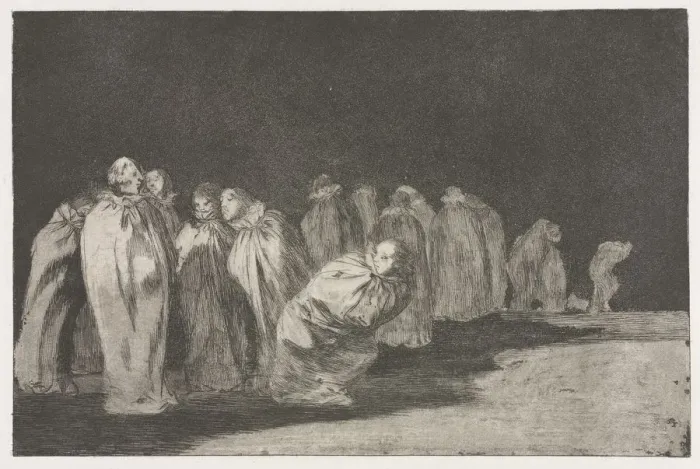 Framed Print : The Proverbs: The Men in Sacks, 1864. Creator: Francisco de Goya (Spanish, 1746-1828) Framed Print : The Proverbs: The Men in Sacks, 1864. Creator: Francisco de Goya (Spanish, 1746-1828)