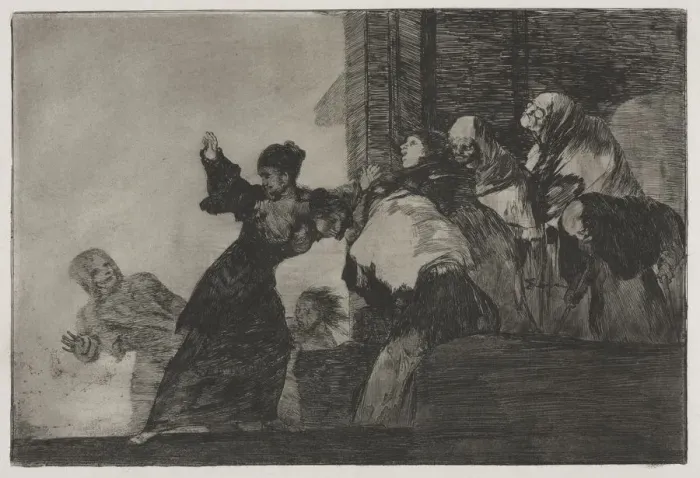 Framed Print : The Proverbs: Poor Folly, 1864. Creator: Francisco de Goya (Spanish, 1746-1828) Framed Print : The Proverbs: Poor Folly, 1864. Creator: Francisco de Goya (Spanish, 1746-1828)