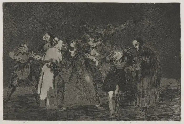 Framed Print : The Proverbs: Wounds Heal Quicker Than Hasty Words, 1864. Creator: Francisco de Goya (Spanish Framed Print : The Proverbs: Wounds Heal Quicker Than Hasty Words, 1864. Creator: Francisco de Goya (Spanish