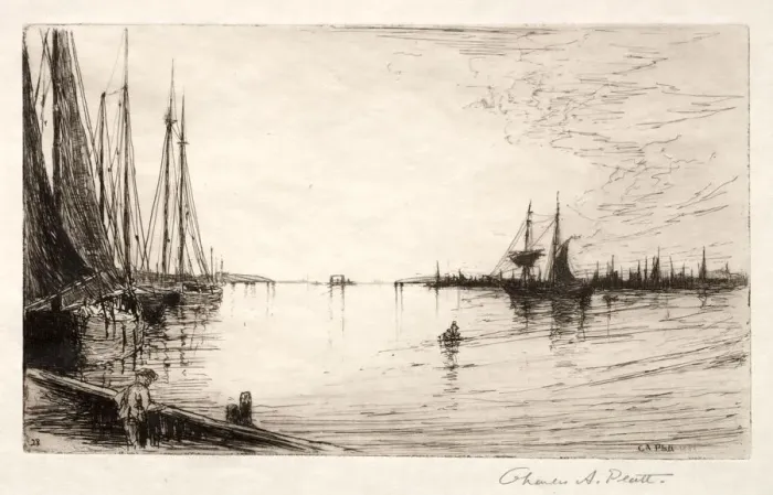 Framed Print : Providence, Rhode Island, 1881. Creator: Charles Adams Platt (American, 1861-1933) Framed Print : Providence, Rhode Island, 1881. Creator: Charles Adams Platt (American, 1861-1933)