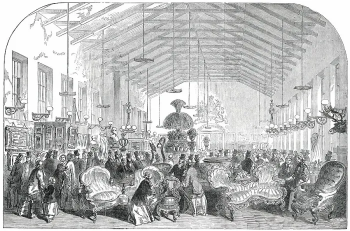 Framed Print : Provincial Industrial Exhibition of Canada, held at Montreal - the North Hall, 1850. Creator: Unknown Framed Print : Provincial Industrial Exhibition of Canada, held at Montreal - the North Hall, 1850. Creator: Unknown