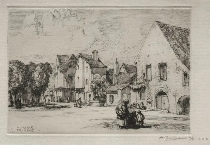 Framed Print : Provins. Creator: Auguste Louis Lepere (French, 1849-1918) Framed Print : Provins. Creator: Auguste Louis Lepere (French, 1849-1918)