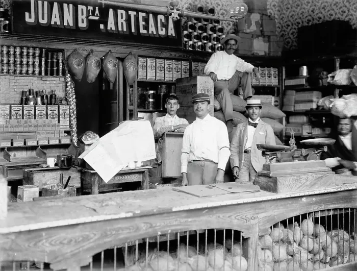 Framed Print : Provision store, Caracas, Venezuela, between 1900 and 1906. Creator: Unknown Framed Print : Provision store, Caracas, Venezuela, between 1900 and 1906. Creator: Unknown