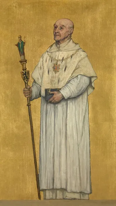 Framed Print : Provost of Saint Donatus, 1889. Creator: Albrecht De Vriendt Framed Print : Provost of Saint Donatus, 1889. Creator: Albrecht De Vriendt