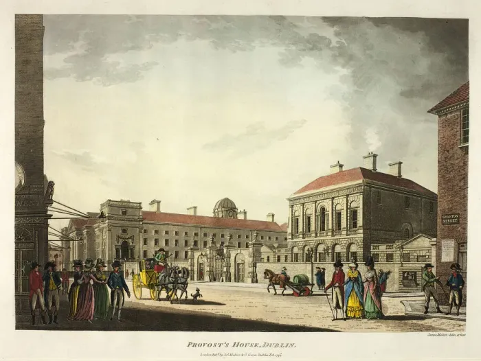 Framed Print : Provosts House, Dublin, published February 1794. Creator: James Malton Framed Print : Provosts House, Dublin, published February 1794. Creator: James Malton