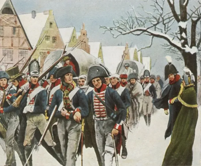Framed Print : The Prussian king and queen in Memel, 14 January 1807, (1936). Creator: Unknown Framed Print : The Prussian king and queen in Memel, 14 January 1807, (1936). Creator: Unknown