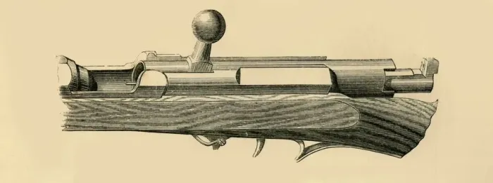 Framed Print : Prussian Needle-Gun (Breech Open), c1872. Creator: Unknown Framed Print : Prussian Needle-Gun (Breech Open), c1872. Creator: Unknown