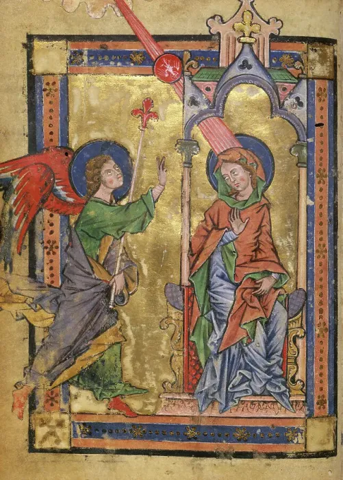 Framed Print : Psalter. Breviary for an ecclesiastical dignitary, mid 13th century. Creator: Anon Framed Print : Psalter. Breviary for an ecclesiastical dignitary, mid 13th century. Creator: Anon