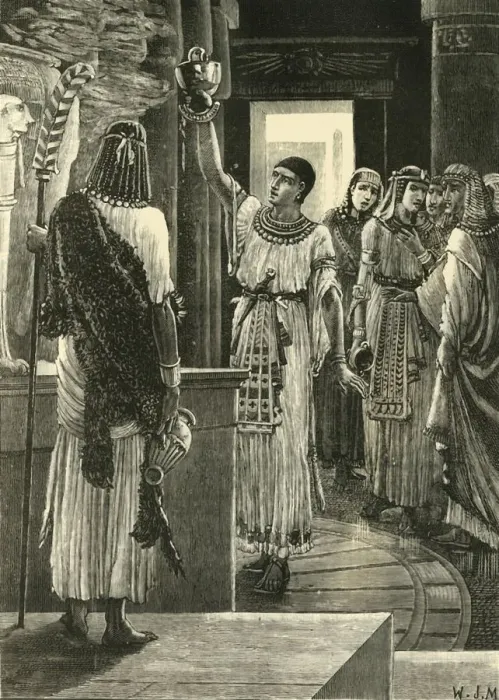 Framed Print : Psammetichus and the Bronze Helmet, 1890. Creator: Unknown Framed Print : Psammetichus and the Bronze Helmet, 1890. Creator: Unknown