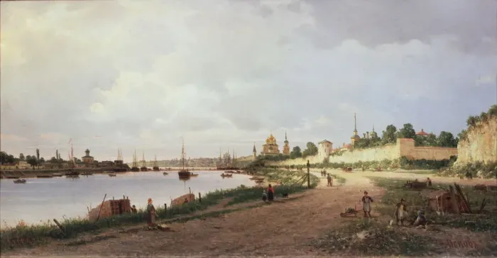 Framed Print : Pskov, 1876. Artist: Vereshchagin, Pyotr Petrovich (1836-1886) Framed Print : Pskov, 1876. Artist: Vereshchagin, Pyotr Petrovich (1836-1886)