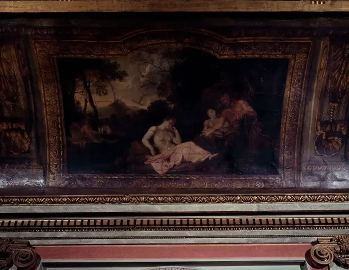 Framed Print : Psyche consoled by Pan, between 1652 and 1655. Creator: Charles le Brun Framed Print : Psyche consoled by Pan, between 1652 and 1655. Creator: Charles le Brun