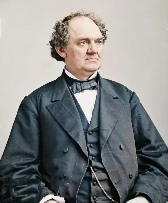 Framed Print : P.T. Barnum, between 1855 and 1865. Creator: Unknown Framed Print : P.T. Barnum, between 1855 and 1865. Creator: Unknown
