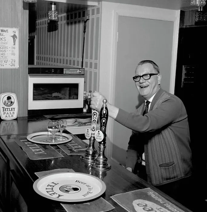Framed Print : Pub landlord, Mexborough, South Yorkshire, 1968. Artist: Michael Walters Framed Print : Pub landlord, Mexborough, South Yorkshire, 1968. Artist: Michael Walters