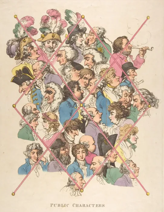Framed Print : Public Characters, April 1, 1801. April 1, 1801. Creator: Thomas Rowlandson Framed Print : Public Characters, April 1, 1801. April 1, 1801. Creator: Thomas Rowlandson