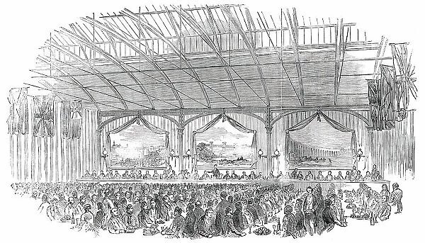 Public Dinner to Robert Stephenson, Esq. M.P. at Newcastle-Upon-Tyne, 1850. Creator: Unknown