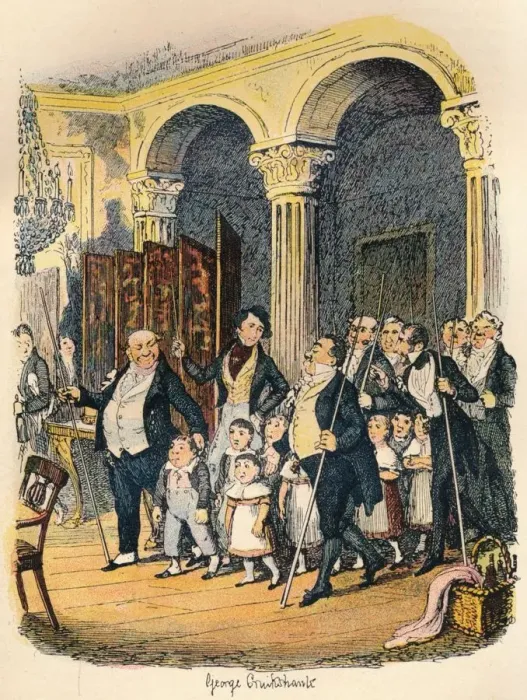 Framed Print : Public Dinners, c1900. Artist: George Cruikshank Framed Print : Public Dinners, c1900. Artist: George Cruikshank