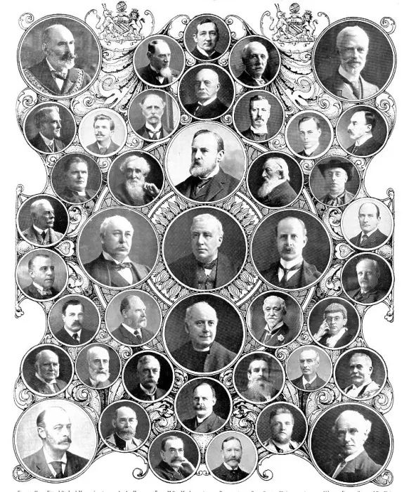 Framed Print : In the public eye at Manchester, 1909. Creators: Lafayette, Elliott & Fry, Medrington, Russell, Brooks Framed Print : In the public eye at Manchester, 1909. Creators: Lafayette, Elliott & Fry, Medrington, Russell, Brooks