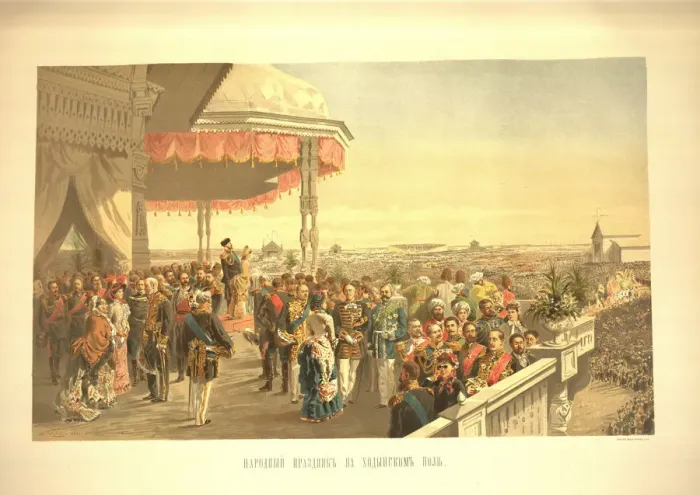 Framed Print : Public festivities following the coronation of Emperor Alexander III on Khodynka Field (From the Cor Artist: Makovsky, Vladimir Yegorovich (1846-1920) Framed Print : Public festivities following the coronation of Emperor Alexander III on Khodynka Field (From the Cor Artist: Makovsky, Vladimir Yegorovich (1846-1920)