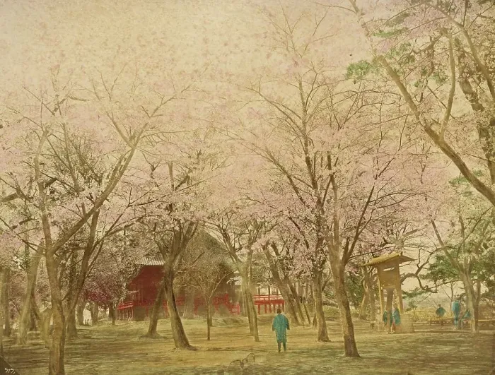 Framed Print : Public Garden Uyeno Tokio, 1865. Creator: Unknown Framed Print : Public Garden Uyeno Tokio, 1865. Creator: Unknown
