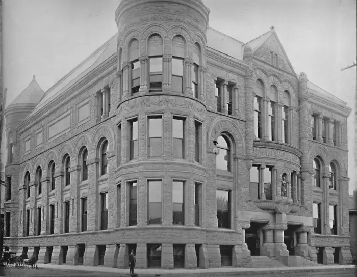 Framed Print : Public Library Building, Minneapolis, Minnesota, c1897. Creator: Unknown Framed Print : Public Library Building, Minneapolis, Minnesota, c1897. Creator: Unknown