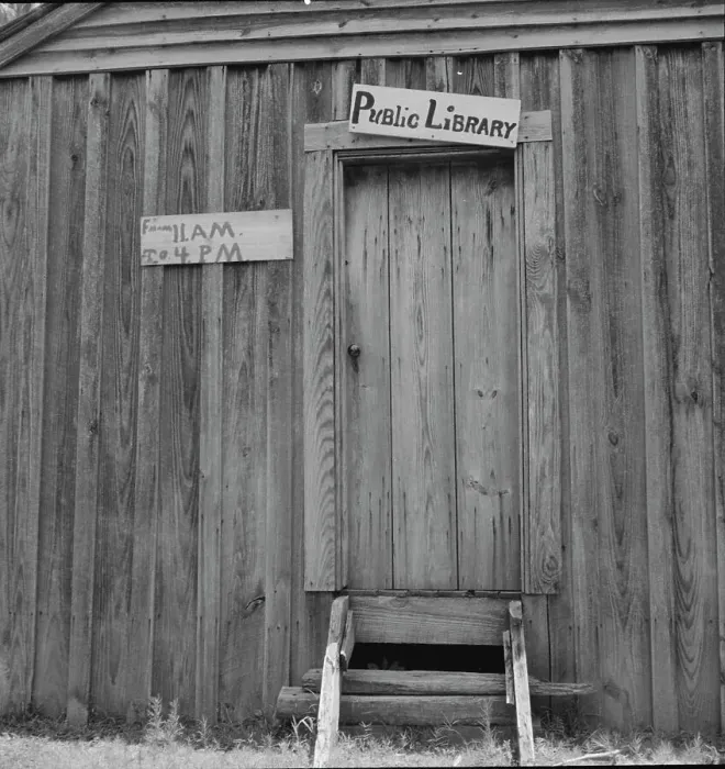 Framed Print : Public library in the piney woods of southwestern Mississippi, 1937. Creator: Dorothea Lange Framed Print : Public library in the piney woods of southwestern Mississippi, 1937. Creator: Dorothea Lange