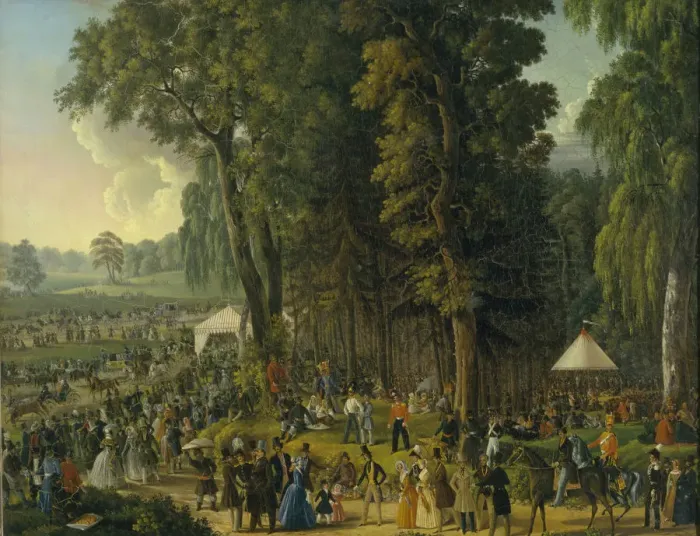 Framed Print : Public merry-making at Maryina Roshcha in Moscow, 1840s. Artist: Anonymous, 18th century Framed Print : Public merry-making at Maryina Roshcha in Moscow, 1840s. Artist: Anonymous, 18th century