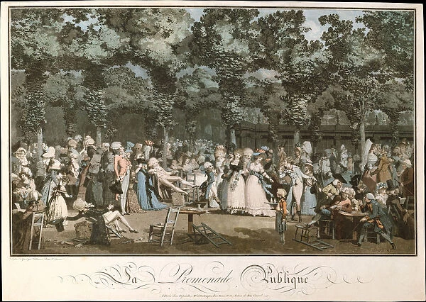 The Public Promenade, 1792. Artist: Debucourt, Philibert-Louis (1755-1832)