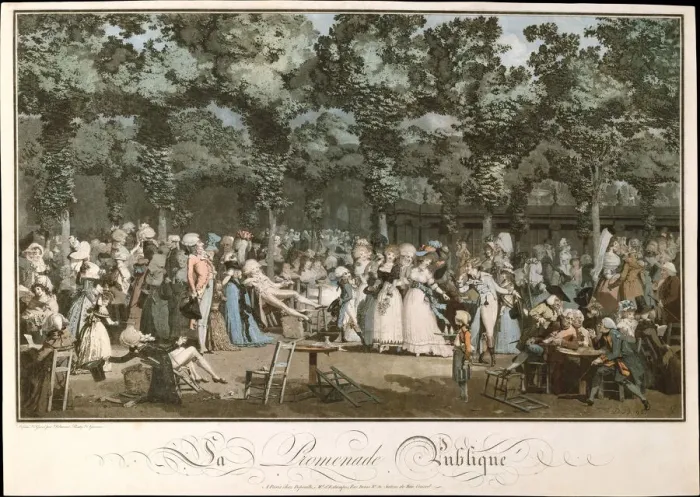 Framed Print : The Public Promenade, 1792. Artist: Debucourt, Philibert-Louis (1755-1832) Framed Print : The Public Promenade, 1792. Artist: Debucourt, Philibert-Louis (1755-1832)
