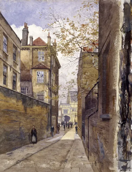 Framed Print : Public Record Office, Chancery Lane, Lane, 1881. Artist: John Crowther Framed Print : Public Record Office, Chancery Lane, Lane, 1881. Artist: John Crowther