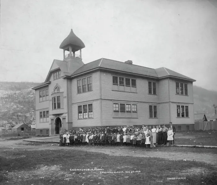 Framed Print : Public school, 1906. Creator: Case & Draper. Public school, 1906. Creator: Case & Draper Framed Print : Public school, 1906. Creator: Case & Draper. Public school, 1906. Creator: Case & Draper