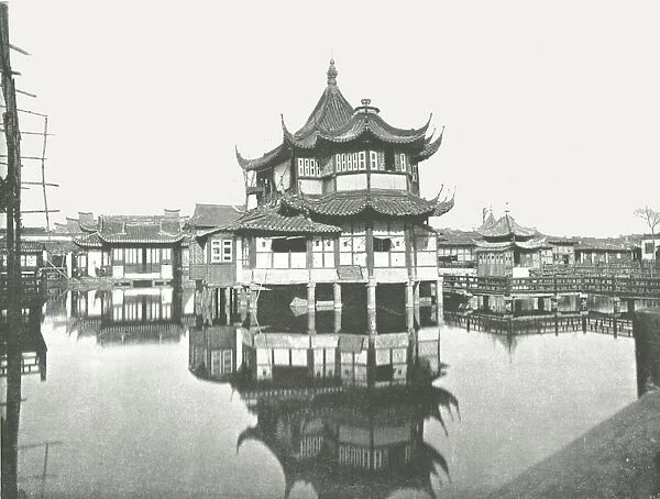 One of the Public Tea-Gardens, Shanghai, China, 1895. Creator: W &s Ltd