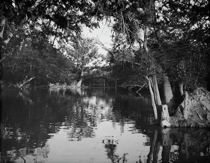 Framed Print : Puente Real near Rascon, between 1880 and 1897. Creator: William H. Jackson Framed Print : Puente Real near Rascon, between 1880 and 1897. Creator: William H. Jackson