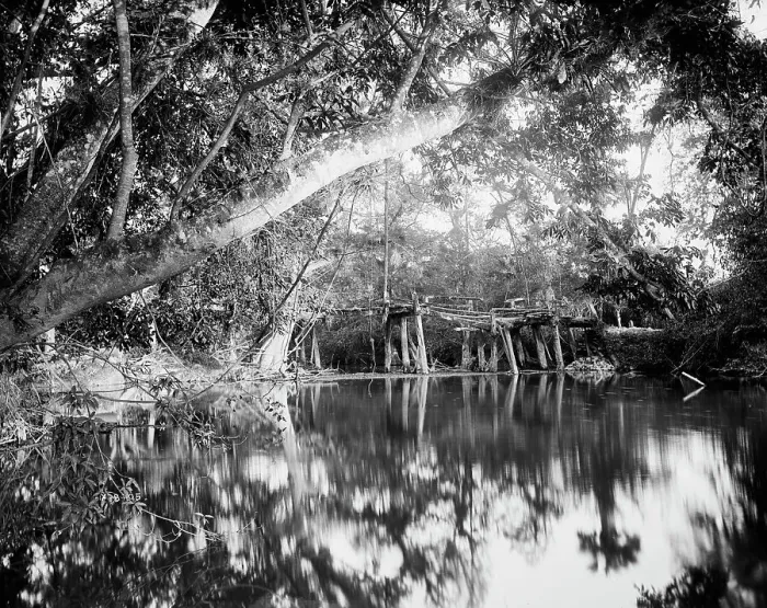 Framed Print : Puente Real near Rascon, between 1880 and 1897. Creator: William H. Jackson Framed Print : Puente Real near Rascon, between 1880 and 1897. Creator: William H. Jackson