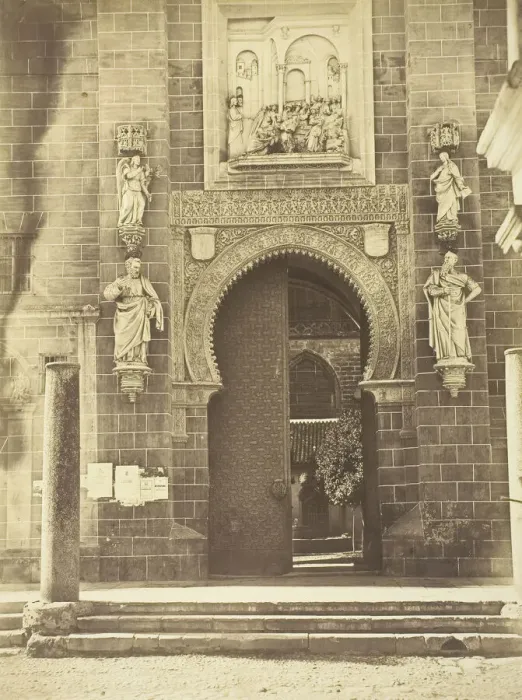 Framed Print : Puerta del Perdon, Cathedral Seville, 1850 / 63. Creator: Charles Clifford