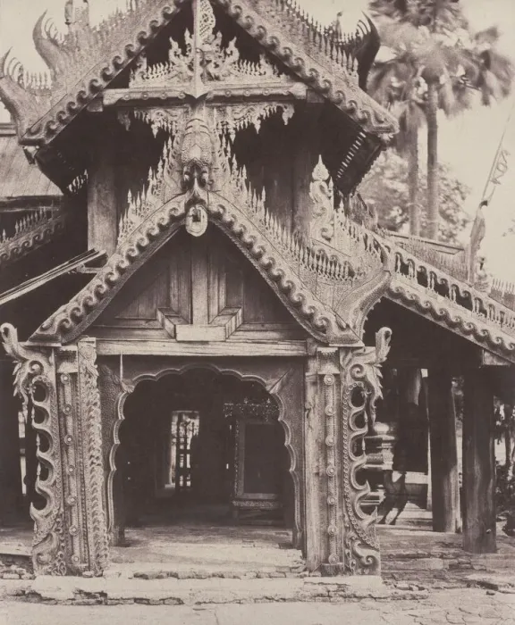 Framed Print : Pugahm Myo: Carved Doorway in Courtyard of Shwe Zeegong Pagoda, Aug 20-24 or Oct 23, 1855 Framed Print : Pugahm Myo: Carved Doorway in Courtyard of Shwe Zeegong Pagoda, Aug 20-24 or Oct 23, 1855
