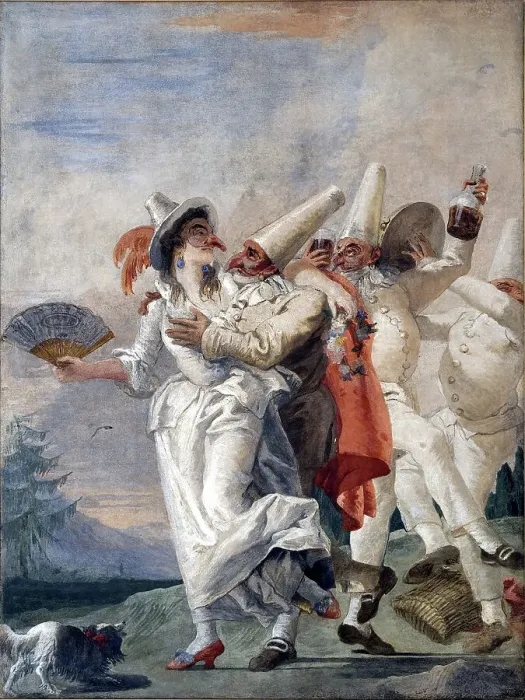Framed Print : Pulcinella innamorato (Pulcinella in Love), 1791. Creator: Tiepolo, Giandomenico (1727-1804) Framed Print : Pulcinella innamorato (Pulcinella in Love), 1791. Creator: Tiepolo, Giandomenico (1727-1804)