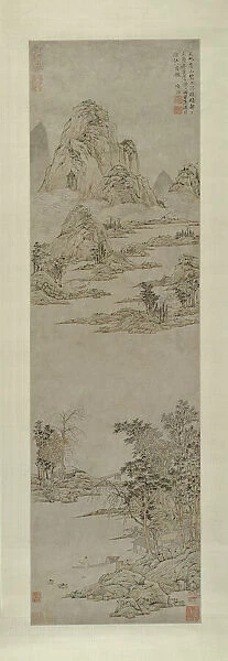 Pulling Oars under Clearing Autumn Skies (Distant Mountains), China, Ming dynasty, c. 1545