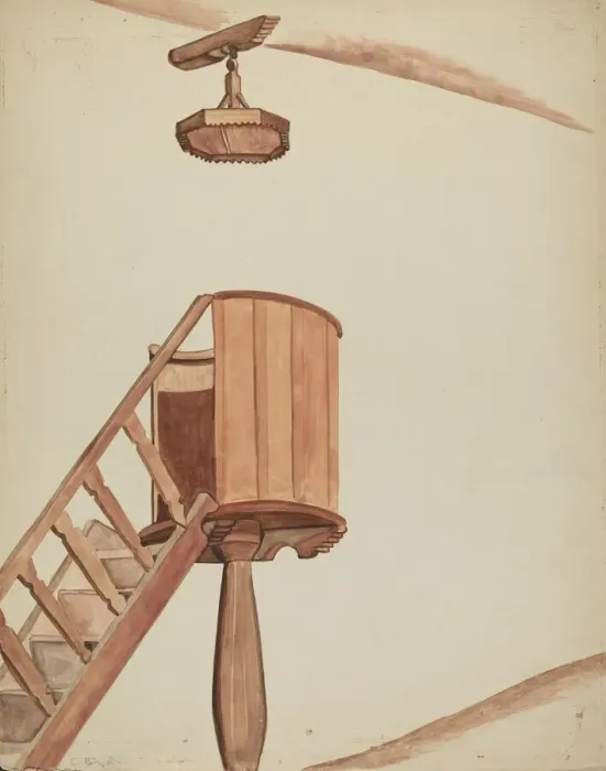 Framed Print : Pulpit, 1935 / 1942. Creator: E. Boyd Framed Print : Pulpit, 1935 / 1942. Creator: E. Boyd